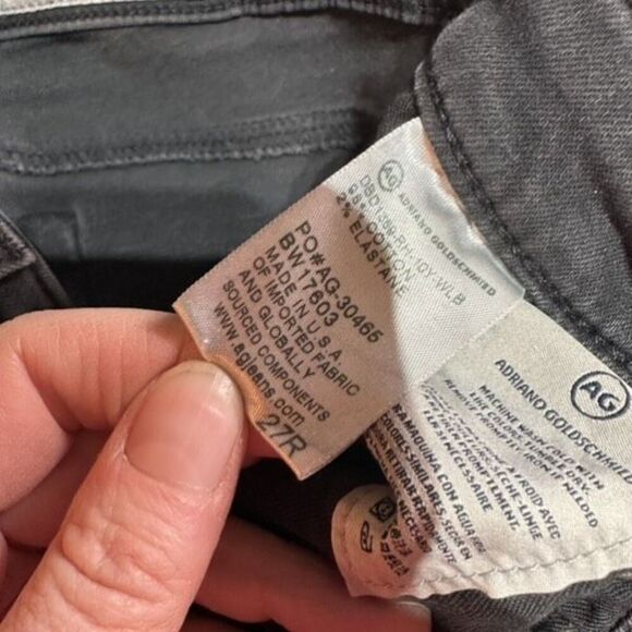 ADRIANO GOLDSCHMIED The Legging Ankle Super Skinny 27R Gray Distressed  Size 4 - Picture 12 of 12